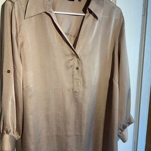 Violet & Claire Tan Blouse